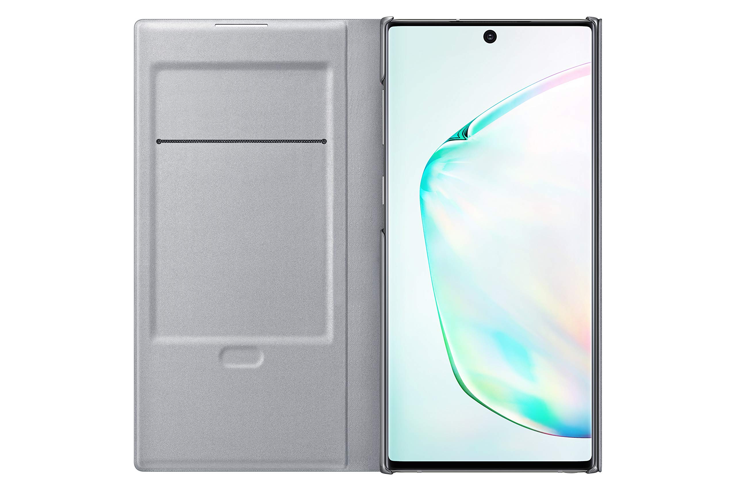 Amazon.com: SAMSUNG Galaxy Note10 Case, LED Wallet Cover - Silver